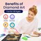 Moon Diamond Art for Adults Celestial Night Sky Landscape 5D Diamond Painting for Adults DIY Moon Decor Cross Stitch Gem Art, Round Drill 12x16